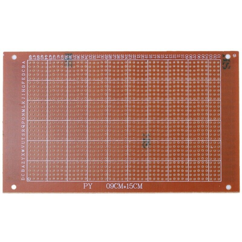 DIY PCB Prototype Solderable Copper Veroboard Stripboard 90mmx150mm X6G9G9