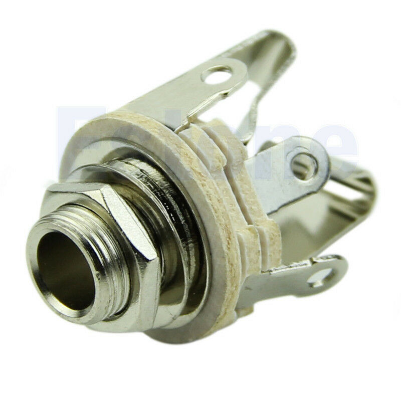 1/4" 6.35mm Jacks For Guitar Switch Repairs Professional Stereo Output MF