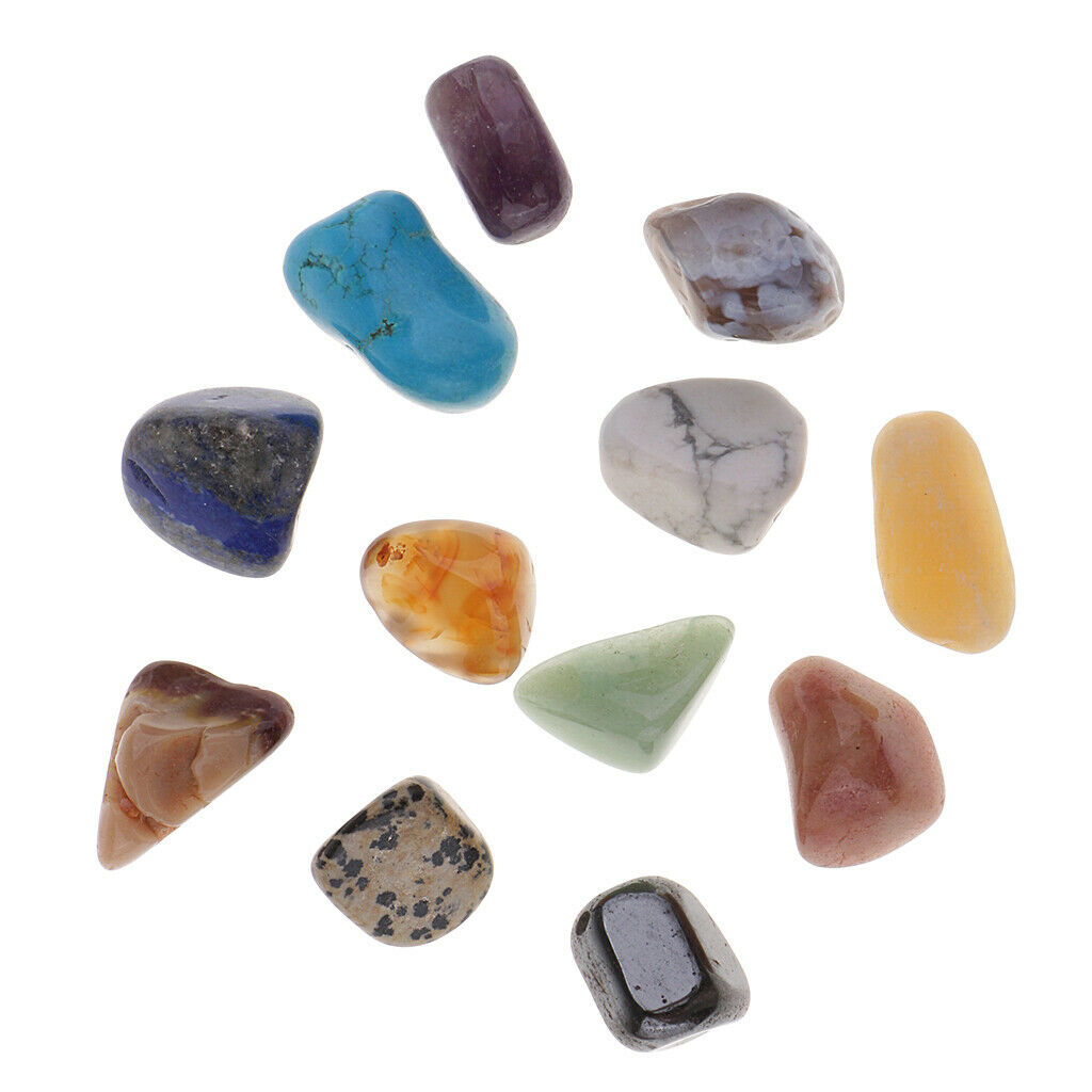 15x Crystal Gemstones for Terrarium Fish Tank Plant Potting Glass Container