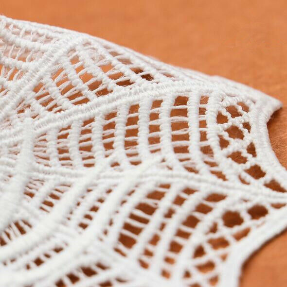 5pcs Milk silk Embroidered Spider web shape Lace Applique Clothing Sewing