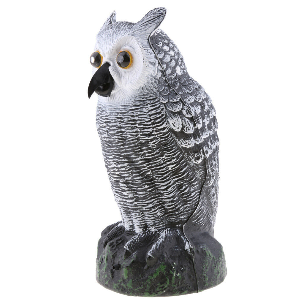 Owl Decoy Glowing Eyes Scarecrow farm / Garden Defense Owl Yard Protector Bird
