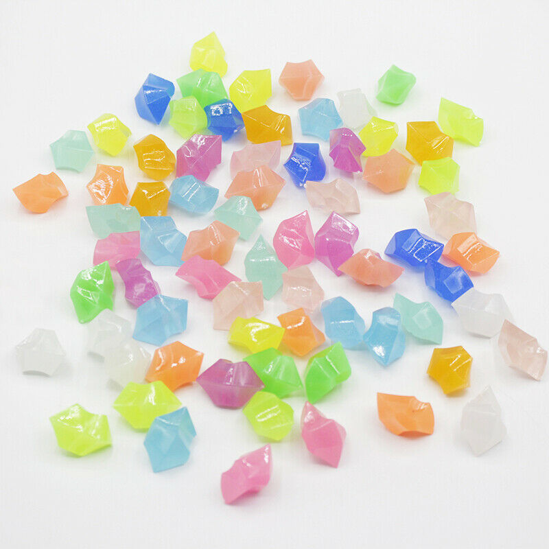 300pcs Glow Pebbles Glow in the Dark Garden Pebbles Glowing Stones for WalkwFCA