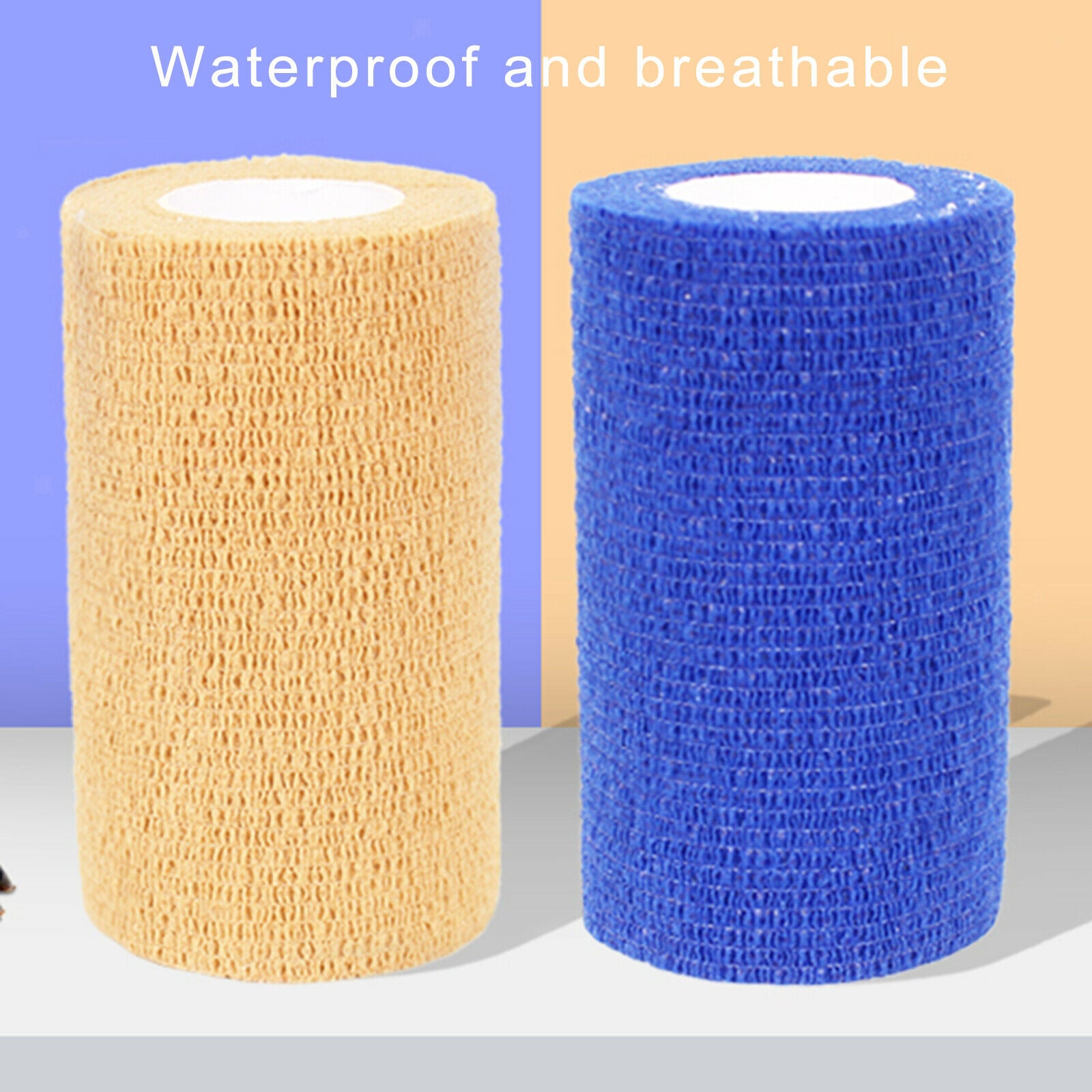 Gauze Rolls Non-Woven Stretched Cohesive Bandage for Dogs Animals 10x450cm