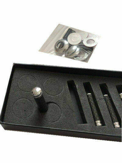 4PCS 100% Carbon Fibre Auto Truck Interior Door Lock Knobs Pins Black Universal