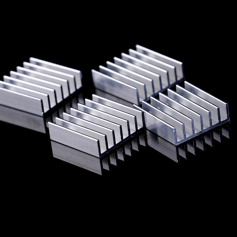 10pcs Aluminum 20x20x6mm IC LED Cooling Cooler Heatsink Heatsinks With Tap.l8