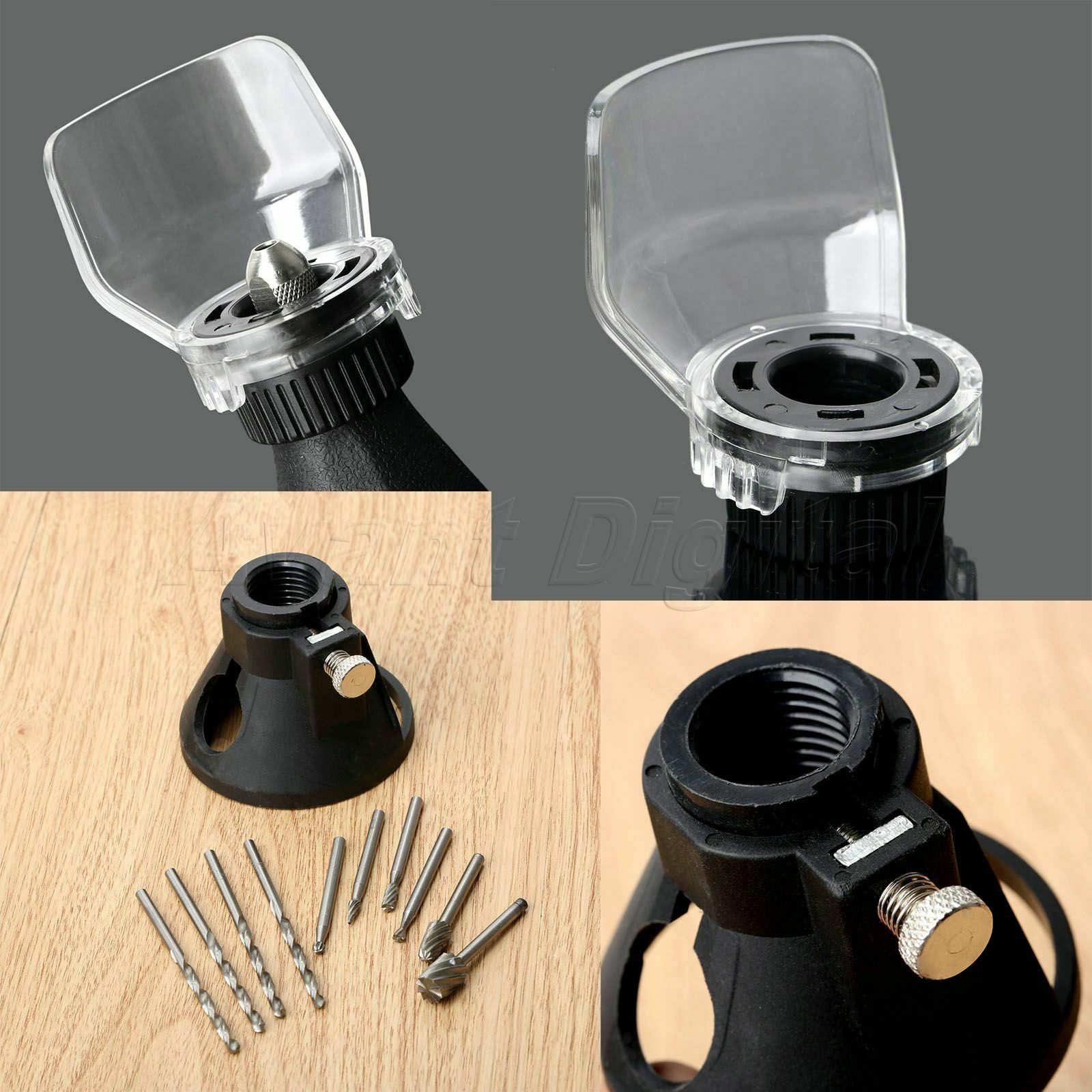 12pcs HSS Milling Burrs & Drill Dedicated Locator Polishing Rotary Tool Kit A8D