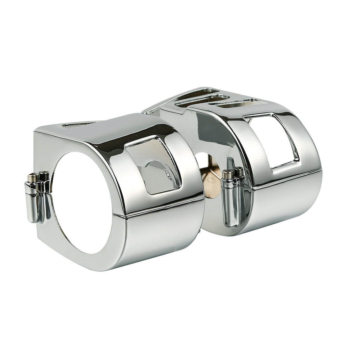 Chrome Switch Housings Cover Fit For Yamaha V-STAR 1100 Classic Silverado Models