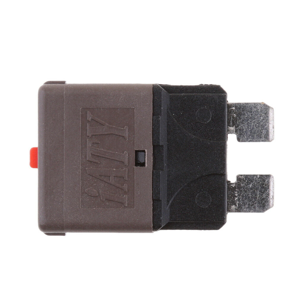28V/7.5A Auto Marine Resettable Mini Blade Fuse Manual Circuit Breaker Grey