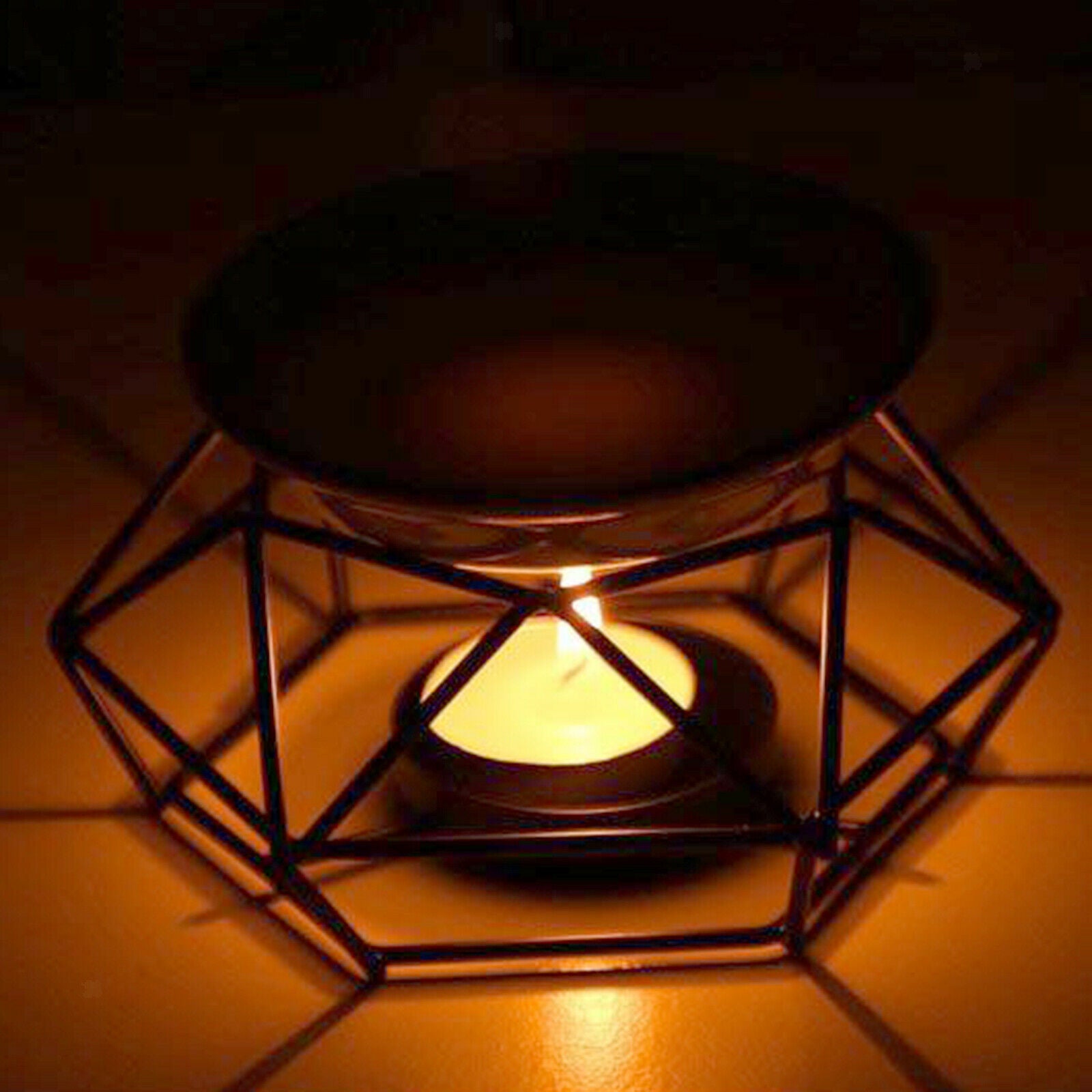 Tea Light Candle Holder Wax Melt Warmer, Essential Oil Burner Aroma Diffuser