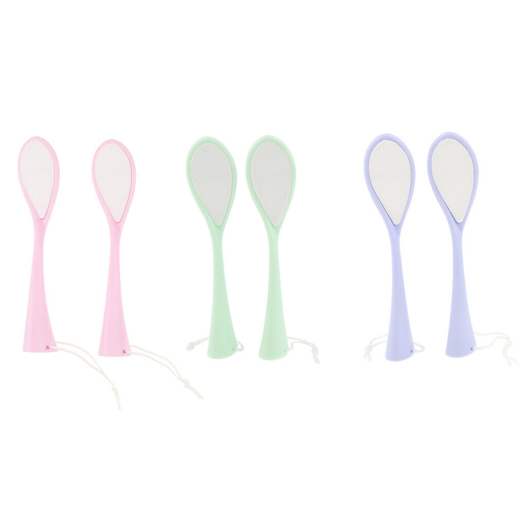 2 Pcs Foot Files Double Sided Foot Rasps Hard Deed Skin Callus Remover - Pink,