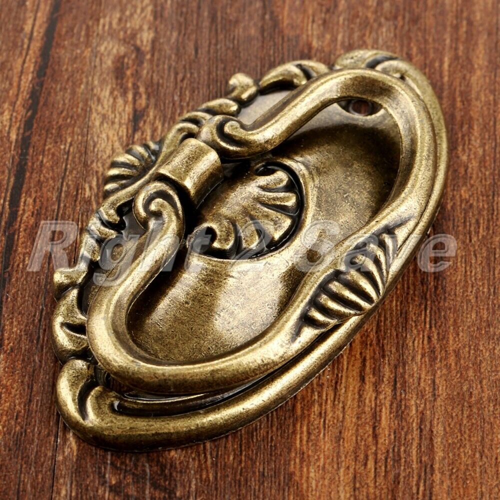 Retro Cabinet Drawer Knob Ring Home Furniture Bookcase Wardrobe Door Pull Handle