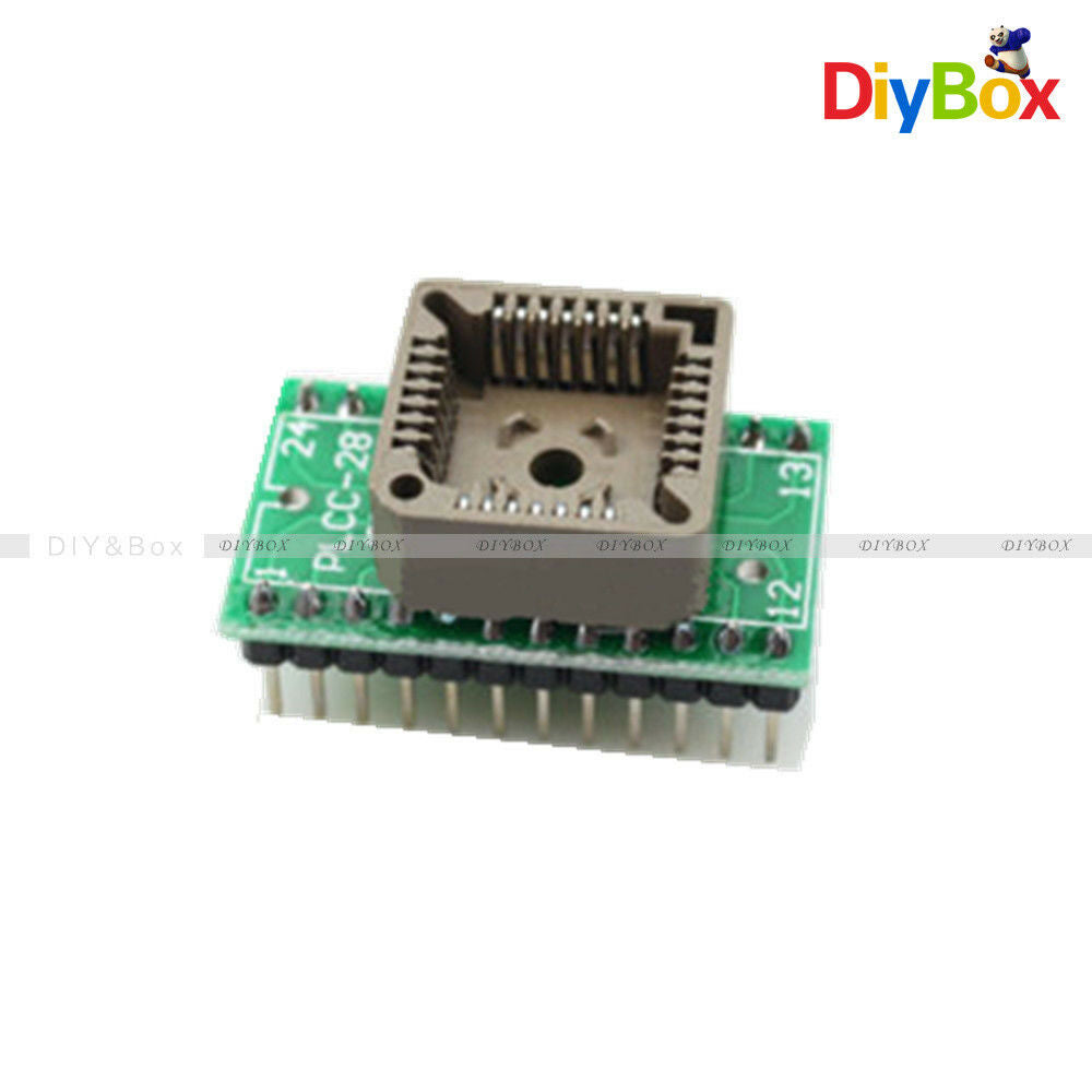 PLCC28 to DIP24 EZ Programmer Adapter Socket IC Test Socket Universal Converter