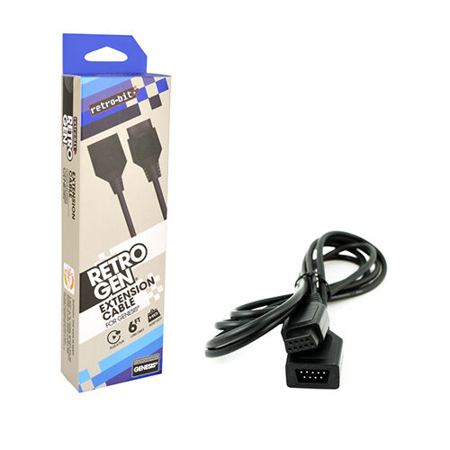 New 6 Foot Controller Cord Extension for Sega Genesis -- 6' Ft. Cable