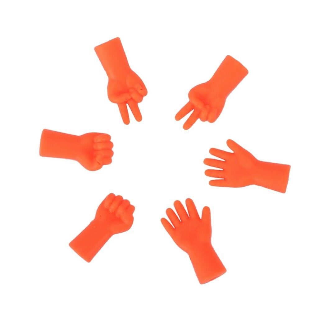 18 Pack Rubber Knitting Needles Point Stoppers Rock-Scissor-Paper 3 Colors