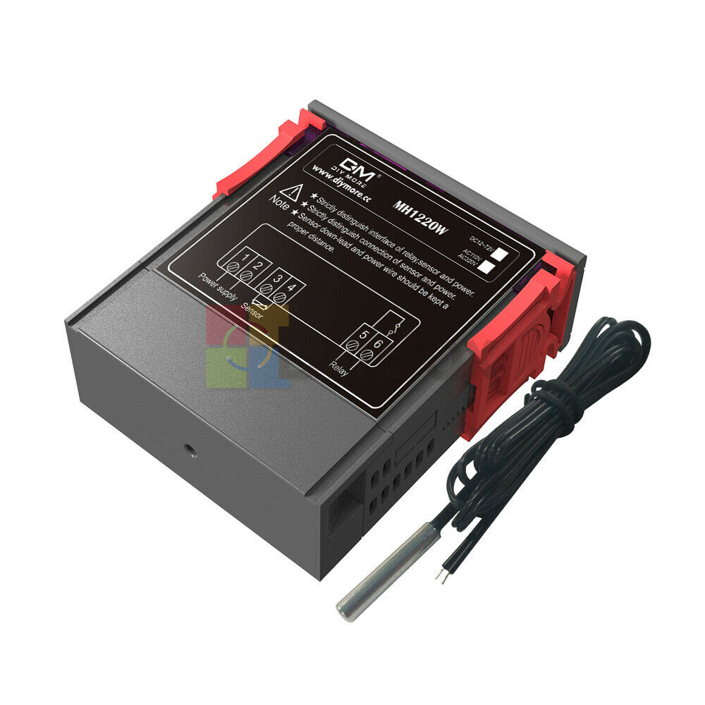 Digital AC 110-220V MH1220W Thermostat 10A Dual Display Temperature Controller