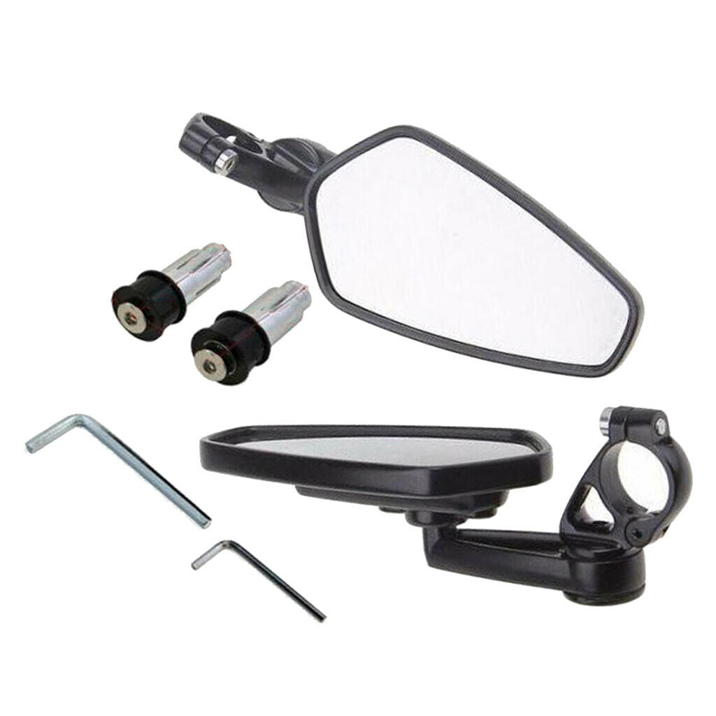 1 Set Aluminum Motocycle Side Rearview End Motorcycle Side Mirror for ATV