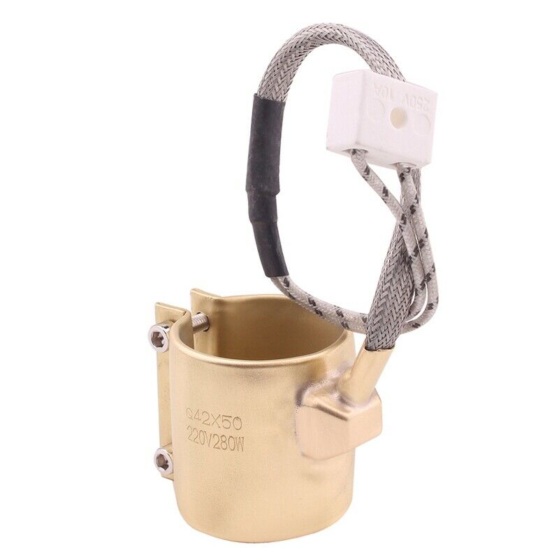 42X50Mm 220V 280W Electric Copper Barrel Brass Band Heater for Extruder P4Q1Q1