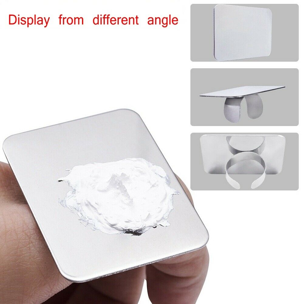 Stainless Steel Ring Mini Ring Small Square Palette Nail Art Makeup Palette