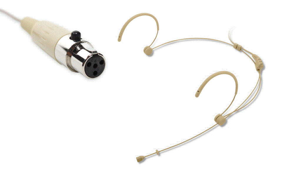 Skin Color Beige Headset Microphone ta4f for  BLX SLX PGX  Wireless System