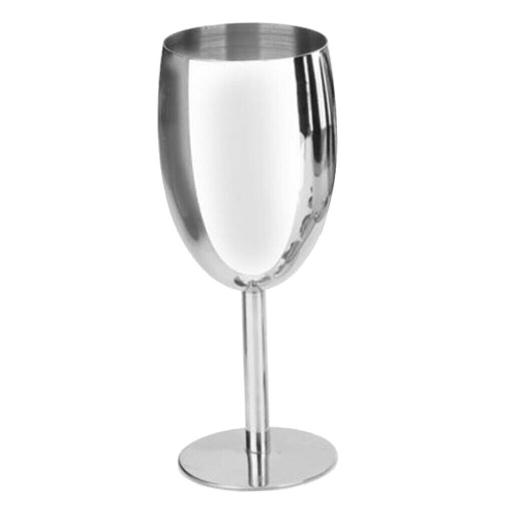 2 Pieces Stainless Steel Wine Cups Red Wine Glass Champagne