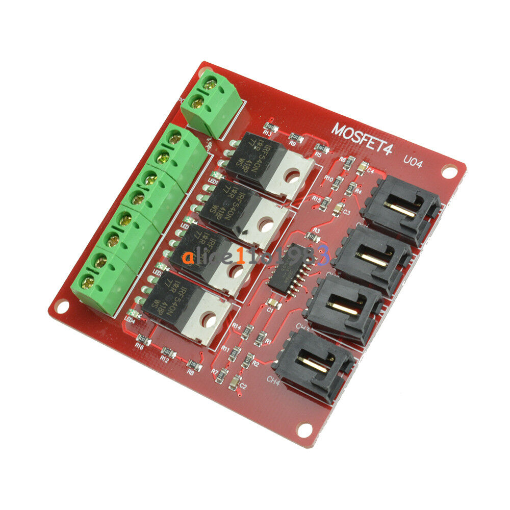 Four Channel 4 Route MOSFET Button IRF540 V2.0+ MOSFET Switch Module Arduino