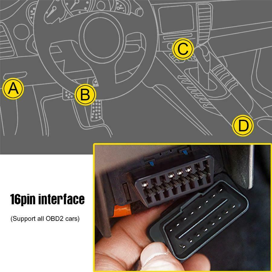 Car Truck OBD2 OBD HUD On-board Computer Speedometer Fuel Multi-function Meter