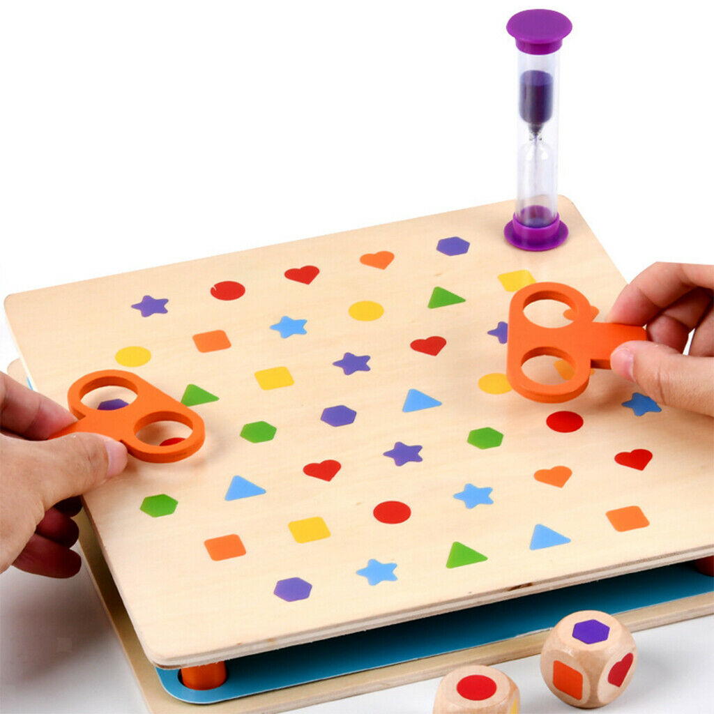 Wooden Memory Matching Game Puzzle Board Memory Practice Learning for Kids