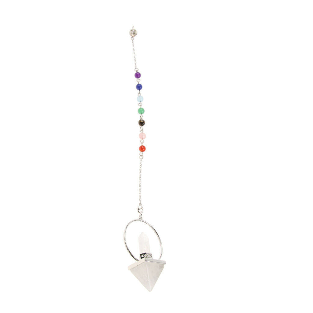 Natural Amethyst Quartz Crystal Stone Bracelet Necklace Pendant Chain White