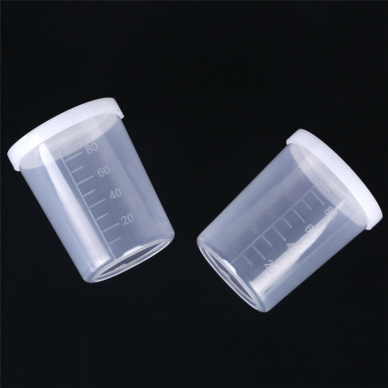 Plastic graduated laboratory bottle test measuring 100ml container with c.l8