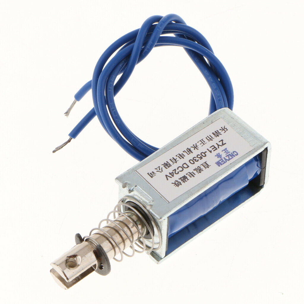 Pull-Push-Type DC Micro Solenoid Electromagnet Actuator DC24V 300mA 25N