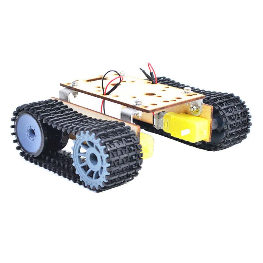 Robotic Tank Car Chassis Track Crawler Car Robot with 3-9V TT Motor Set