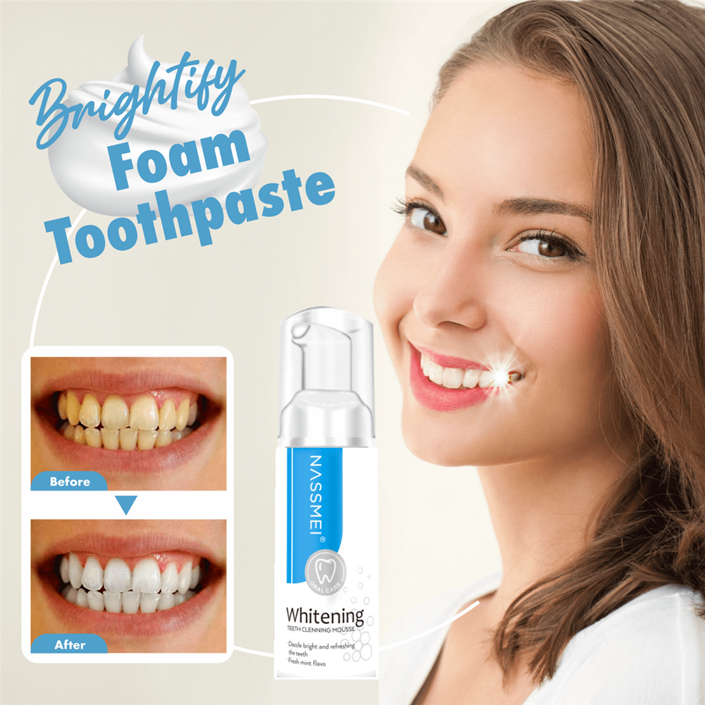 New 60ML Soda Mousse Tooth Cleansing Foam Toothpaste Tone Remove Stain Oral