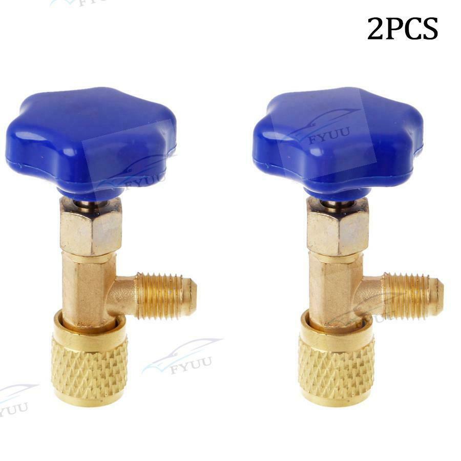 2× For R134a A/C Can Tap 1/2" Tapper Dispensing Valve Adapter Refrigerant Opener