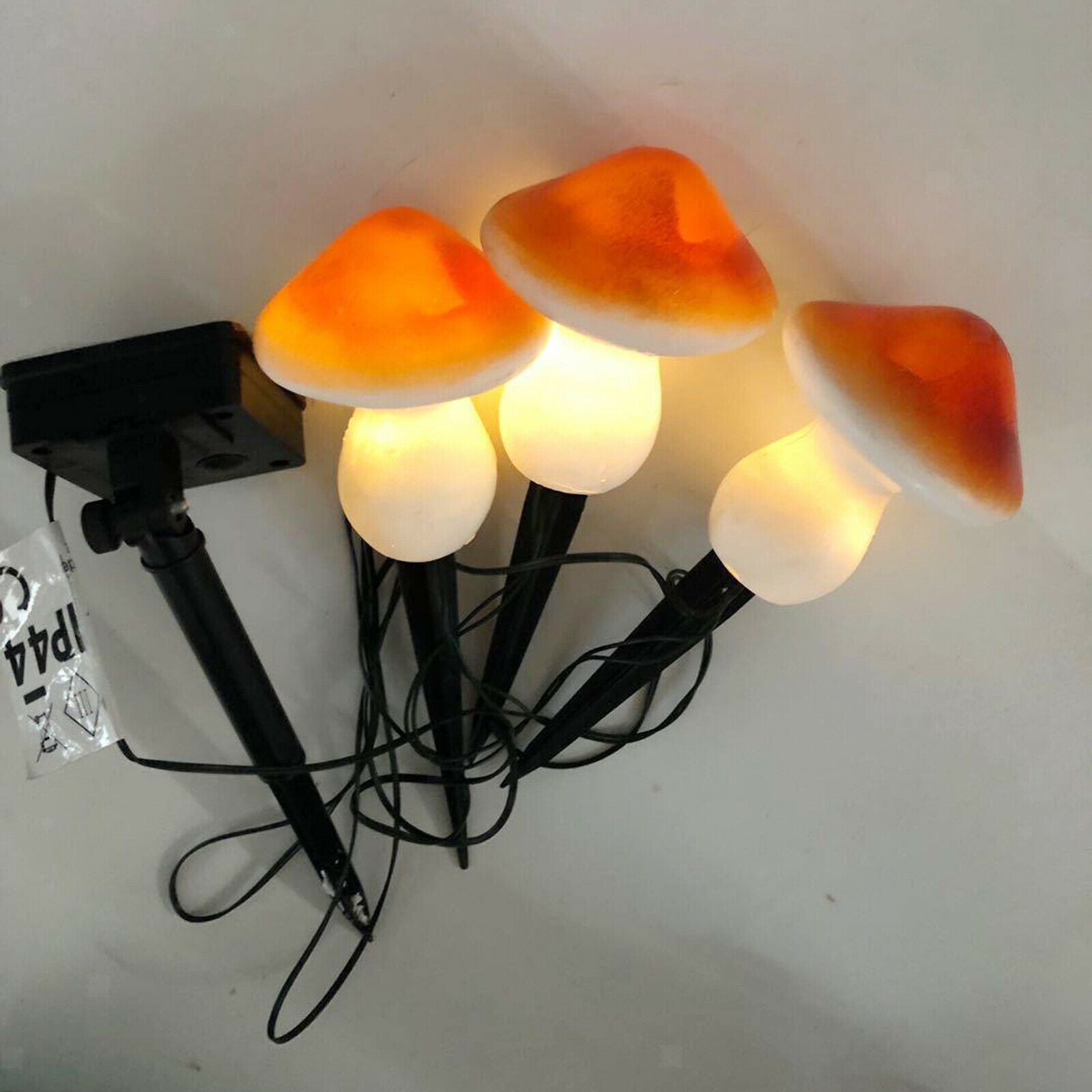 Mushroom Fairy House Solar Outdoor Light Ornament Statue Garden Lawn Landscape