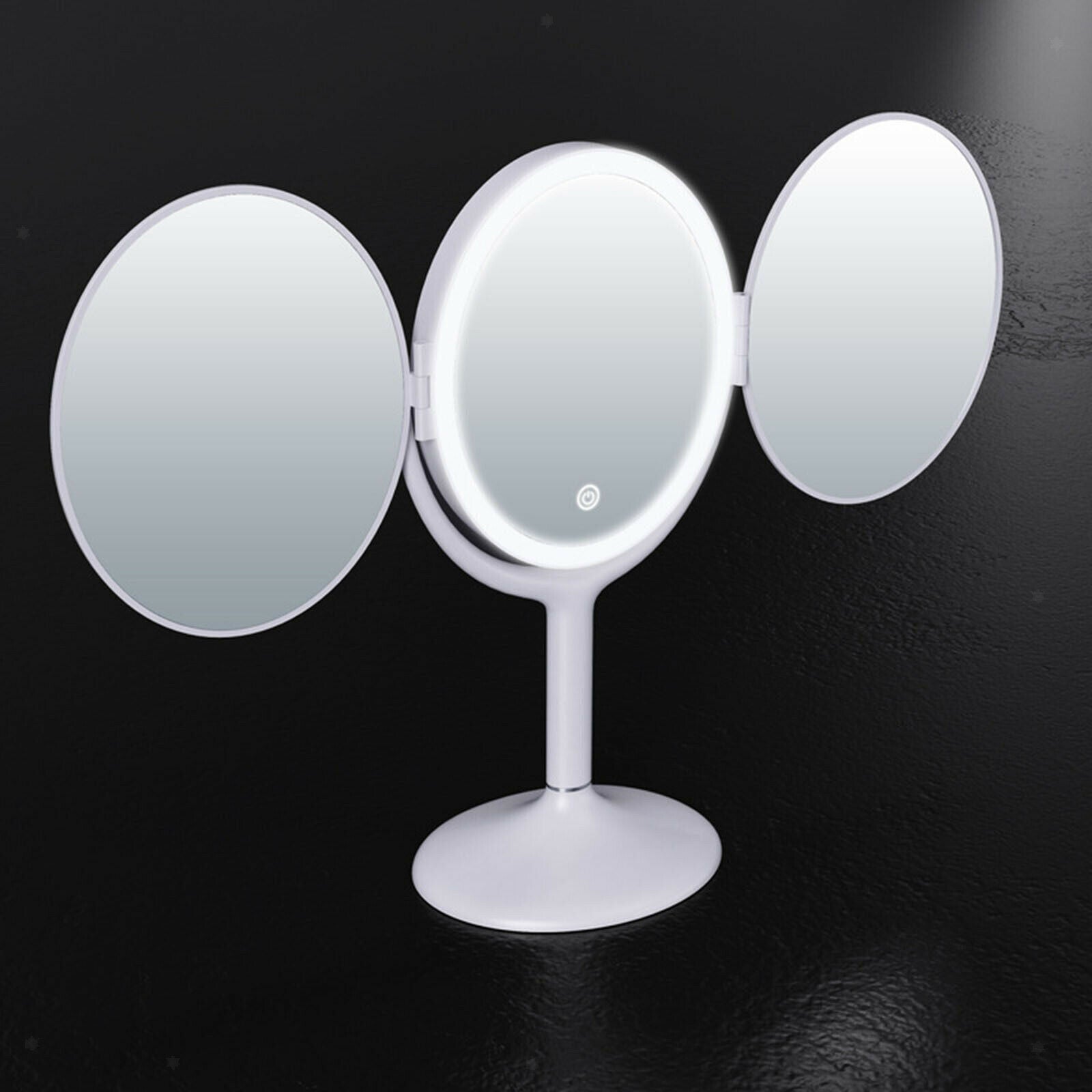 Makeup Trifold Mirror 3 Color 1X/2X Magnification Portable Vanity Mirror