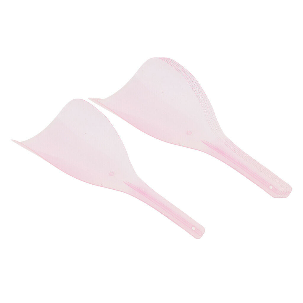 6Pieces Plastic Salon Styling Hairspray Masks Eyes Guard Shields Cover Pink