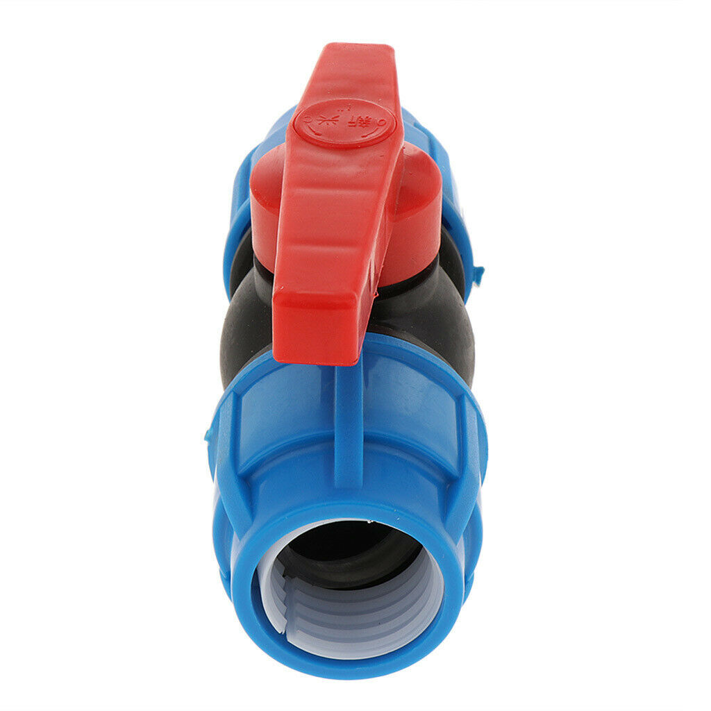 2 X Ball Valves Hose Connectors Irrigation Tubing Ball Valve Straight Stop Valve
