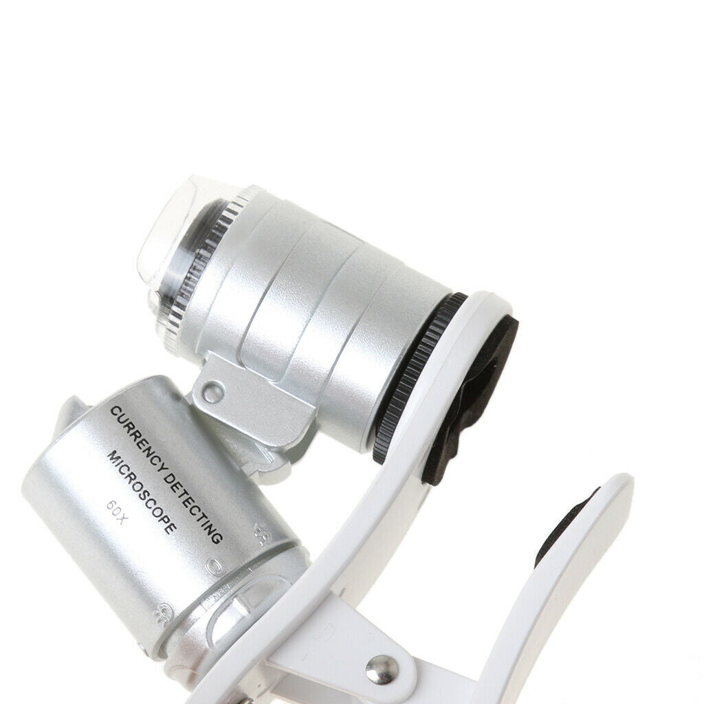 Universal 60X optical zoom with clip LED telescope microscope objectives