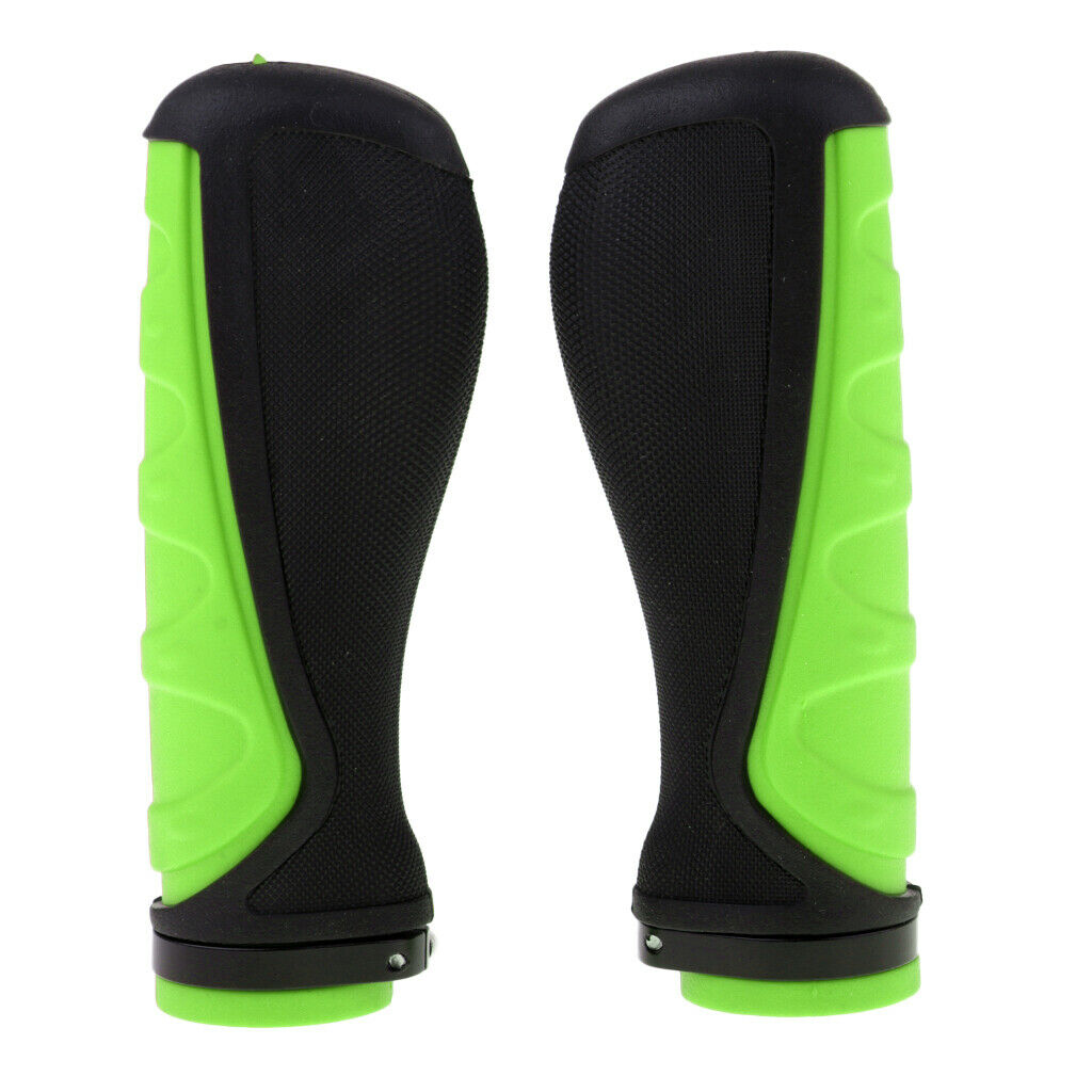 1 Pair Rubber Bicycle Handlebar Grips Electric Scooter Handle Grips Green