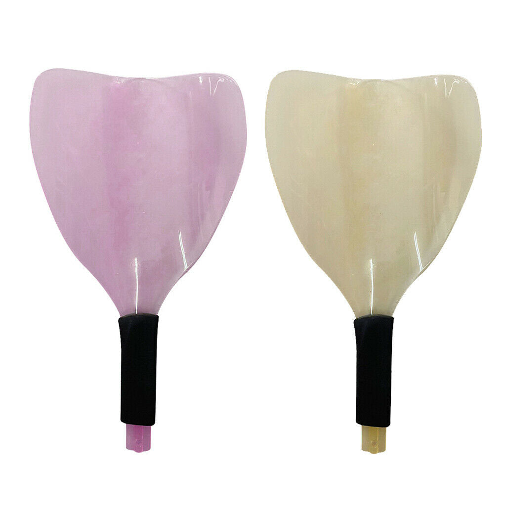 Pink Plastic Reusable Home Hairdressing Shield with Highlight Hair Comb