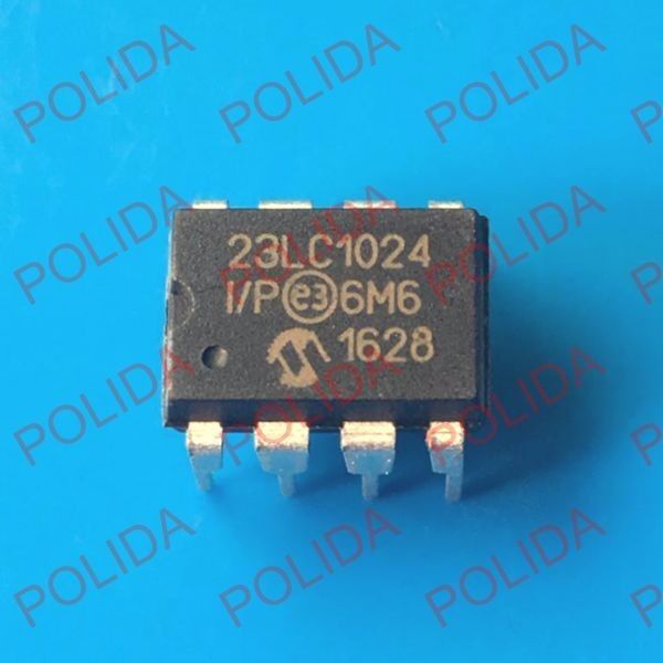 1PCS SRAM SERIAL IC MICROCHIP DIP-8 23LC1024-I/P 23LC1024