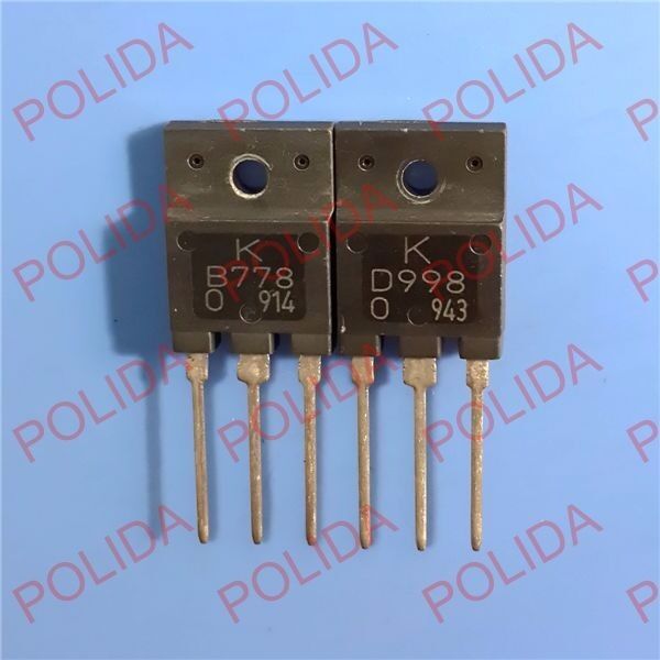 1pairs or 2PCS Transistor KEC TO-3P KTB778/KTD998 2SB778/2SD998 B778/D998