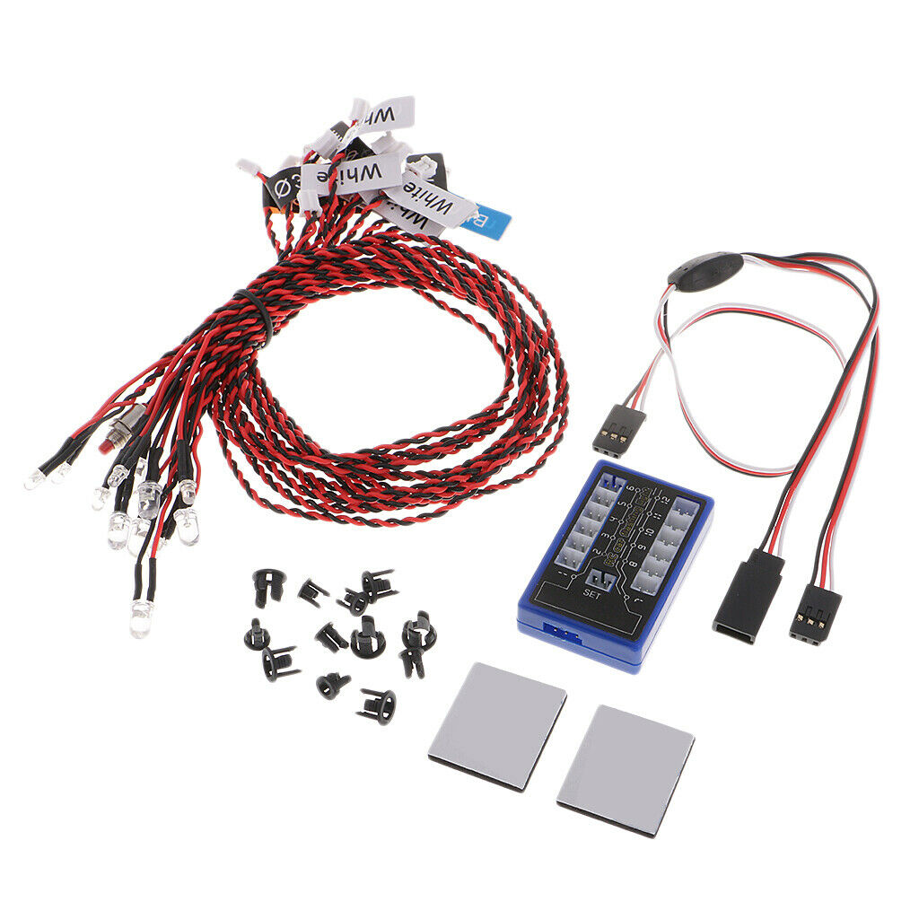 12 LED Lighting System Kit Brake Simulation Flashing Lights For 1/10 RC Car HSP