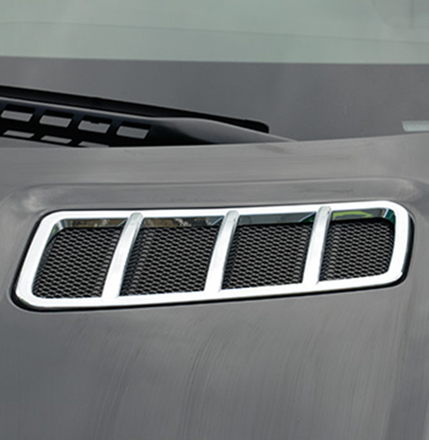 2X Front Engine Hood Air Vent Cover Trim Fit For Mercedes-Benz GLS ML GL GLE