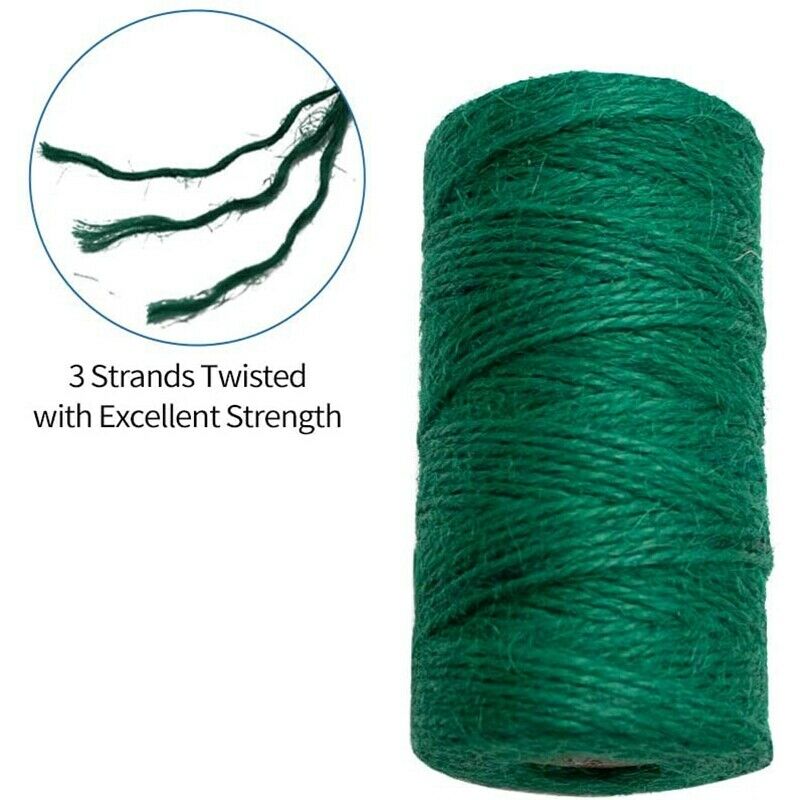 3 Roll Jute Twine Cord Natural Jute St Rope Gift Packing St Decor DIY Home RF3V4