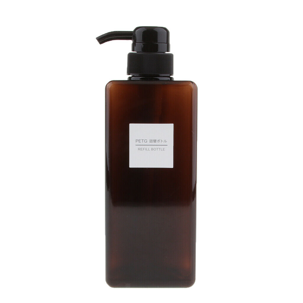 5pcs/set Foaming Soap Pump Dispenser Cosmetic Containers Bottle Brown