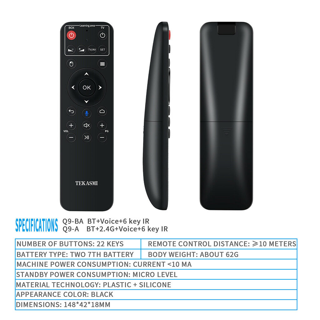 Q9-A BT Wireless Remote Control Voice Remote Controller 2.4G Wireless Mouse For