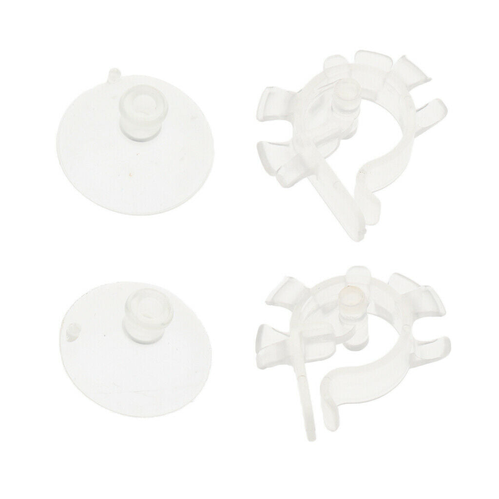 Aquarium Aquarium Water Oxygen Tube Clamp And Sucker Fastening Kits, 2x Clamp,