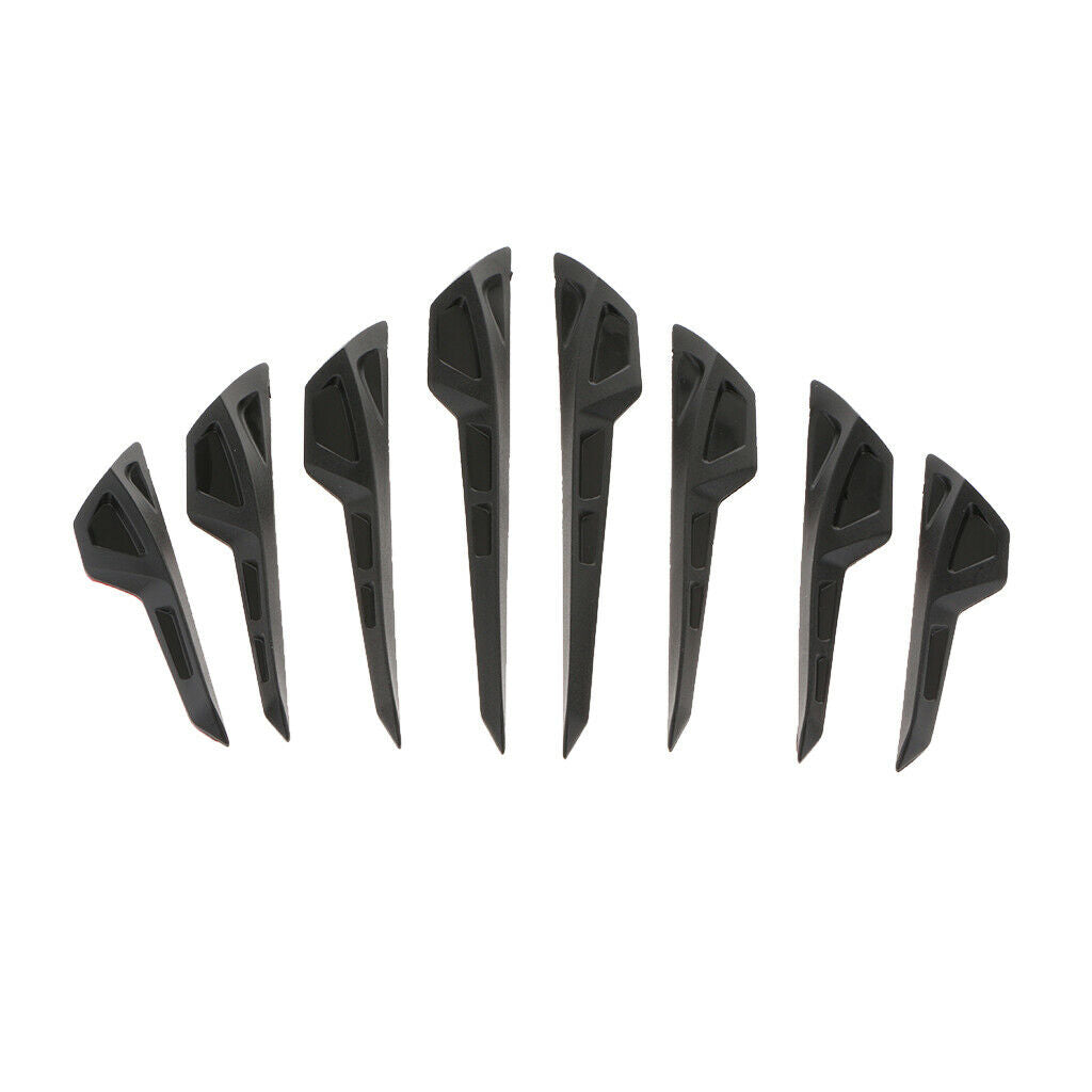 1Set / 8Pcs General Fit Auto Car Front Bumper Lip Splitter Fins