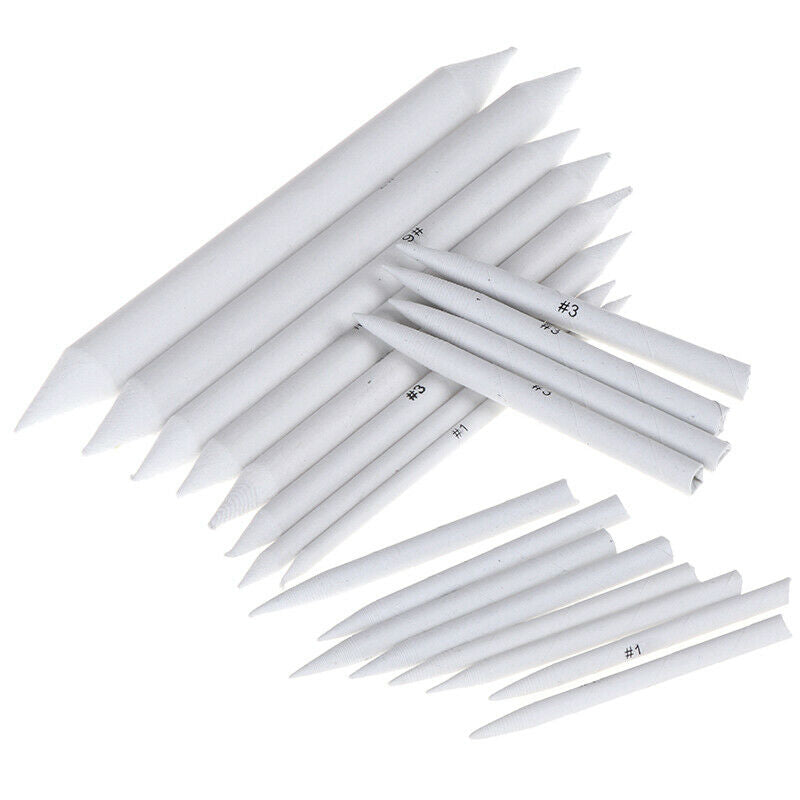 25Pcs Sharpen Blending Smudge Stick Erasable Pencil Set Art Sketch Tool  J G Tt